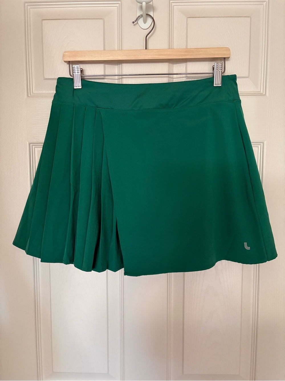 Women's Green Pleated Tennis Skort